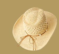 Pearl Trim Western Hat