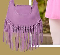 Dolce Vita Stone Boho Suede Tassel Bag