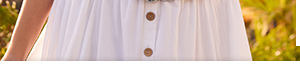 Beautiful Button Front Lace Trim Skirt