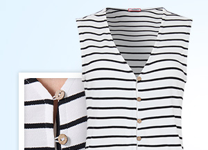 Florence Button Front Jersey Waistcoat