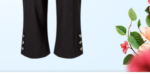Dita Button Front Capri Pants