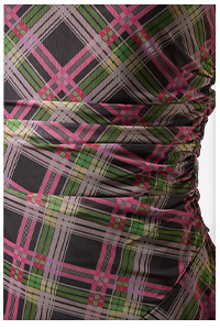 Marcie Check Mesh Dress