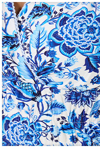 Santorini Floral Jersey Dress