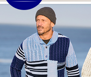 Patched To Perfection Knitted Funnel Neck Top