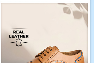 Blues Bar Brown Leather Brogue Shoes