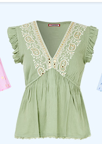 Francesca Embroidered Top