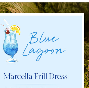 Blue Lagoon - Marcella Frill Dress