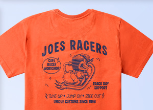Joes Racers Back Print T-Shirt