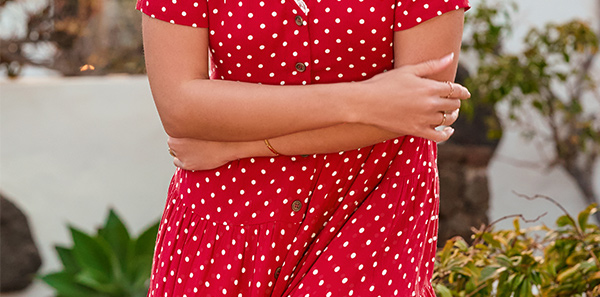 Summer Sunshine Spotty Tunic Dress