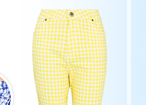 Summer Sunshine Gingham Capri Pants