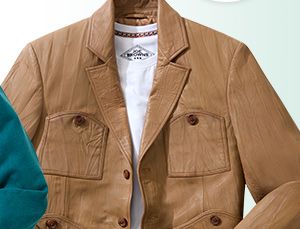 Creased To Perfection Leather Blazer