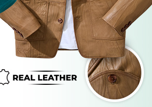 Creased To Perfection Leather Blazer