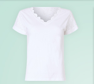 Florence Broderie Insert T-Shirt