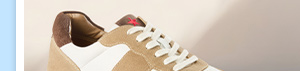Freedom Leather Casual Trainer with Suede Trim