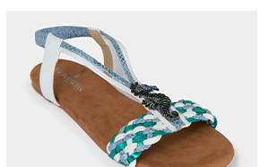 Shimmering Sea Horse Sandals