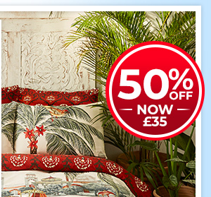 Serene Bohemian Cotton Reversible Duvet Set - 50% Off Now £35