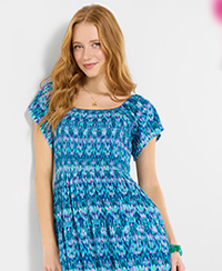 Beach Boutique Crinkle Dress