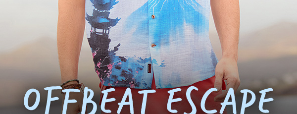 Offbeat Escape -  Are you ready for the afterglow? After a long day in the sun, it hits you - the raw, electric rush you crave. Sea and sunshine on your skin, leaving all worries behind. Cold beers at the bar, drinks flowing and music rocking...