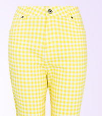Summer Sunshine Gingham Capri Pants