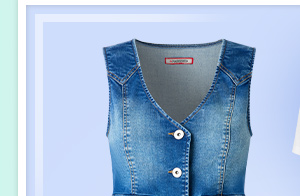 Dixie Stretch Denim Waistcoat