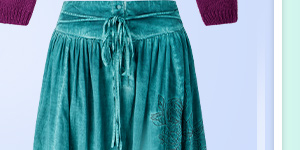 Rosie Adjustable Embroidered Skirt