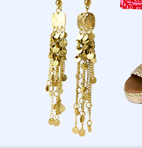 Venus Gold Drop Earrings