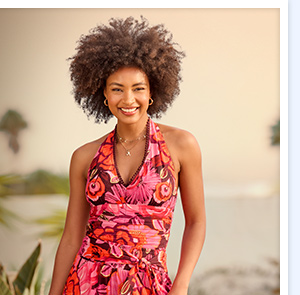Fabulous Floral Halter Top