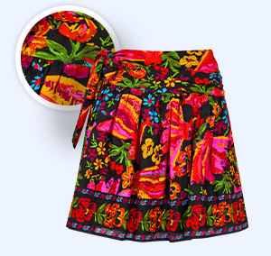 Summer Nights Tie Waist Mini Skirt