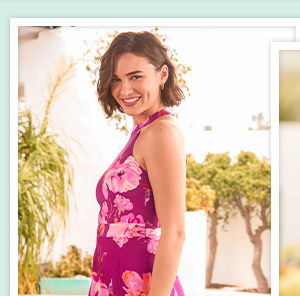 Lulu Floral Halter Neck Dress