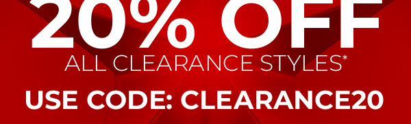 Use Code: CLEARANCE20