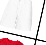 Celine Denim Cargo Shorts