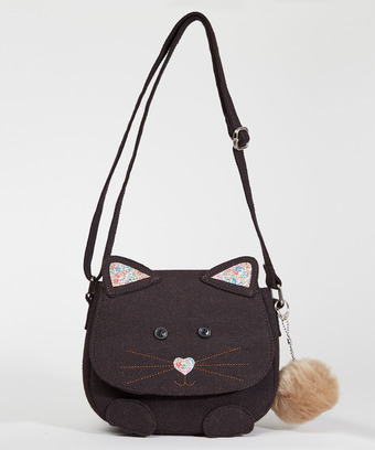 Cute Kitten Pom Pom Bag Cute Kitten Pom Pom Bag