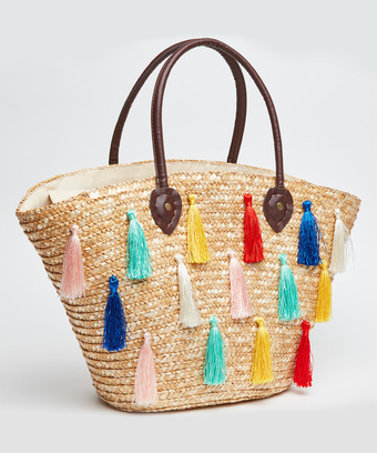 Truly Retro Tassel Basket Truly Retro Tassel Basket
