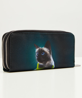 Cute Cat Double Zip Purse Cute Cat Double Zip Purse