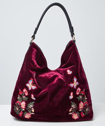 Reversible Velvet Embroidered Bag Reversible Velvet Embroidered Bag