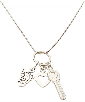 Silver Love You Necklace Silver Love You Necklace