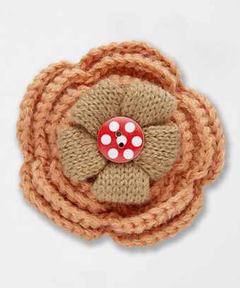 Crochet Flower Pin Crochet Flower Pin