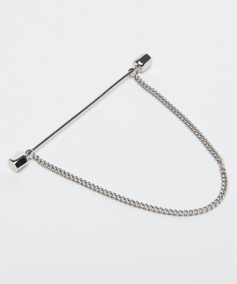 Rhodium Plated Collar Bar Rhodium Plated Collar Bar