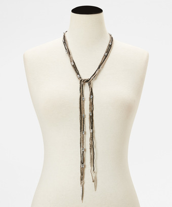 Chic Beaded Tie Necklace Chic Beaded Tie Necklace
