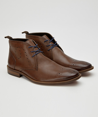 Burnished Swirl Leather Boots Burnished Swirl Leather Boots