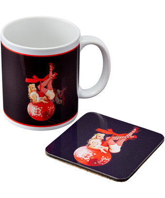 Christmas Mug And Coaster Christmas Mug And Coaster