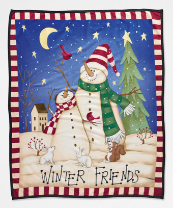 Winter Friends Fleece Throw Winter Friends Fleece Throw