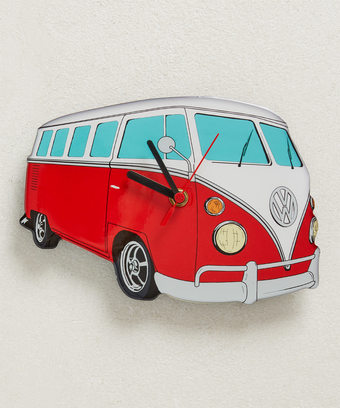 VW Red Cut Out Clock VW Red Cut Out Clock