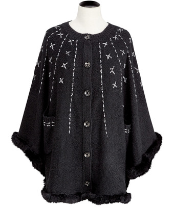 Fantastic Fur Trim Cape Fantastic Fur Trim Cape