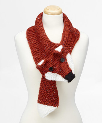 Foxy And Fun Knitted Scarf Foxy And Fun Knitted Scarf
