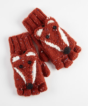 Foxy And Fun Knitted Gloves Foxy And Fun Knitted Gloves
