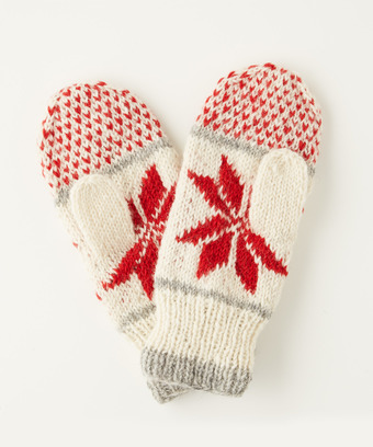 Snowflake Wool Mittens Snowflake Wool Mittens