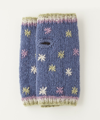 Embroidered Wool Handwarmers Embroidered Wool Handwarmers