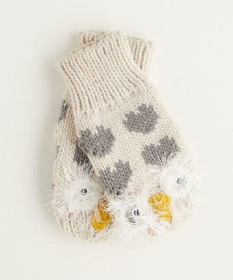 Snowy Owl Mittens Snowy Owl Mittens