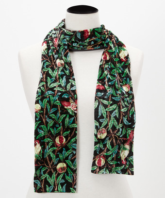 Indian Palace Velvet Skinny Scarf Indian Palace Velvet Skinny Scarf